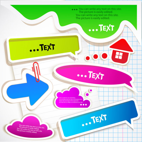 Hollow Clouds vector label 03