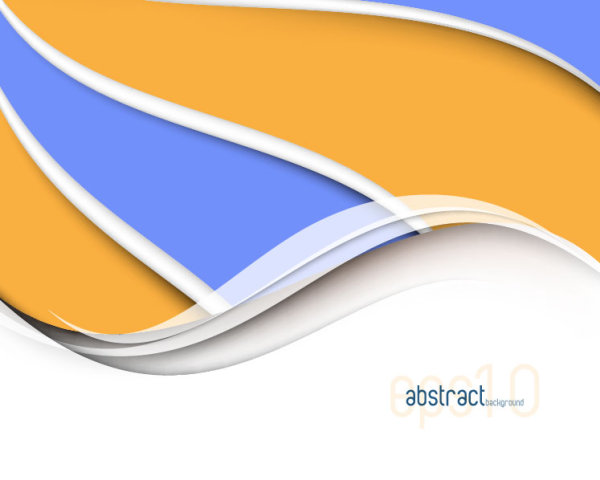 Abstract Cube Waves background vector 03