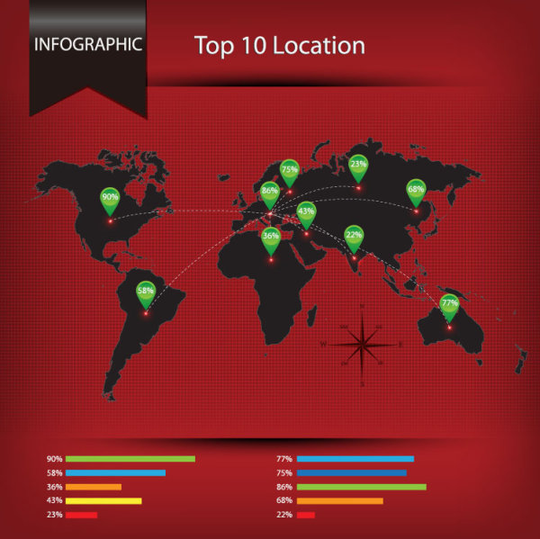Economy Infographics design elements vector graphic 06