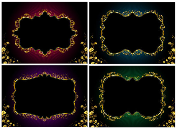 Ornate gold Border vector