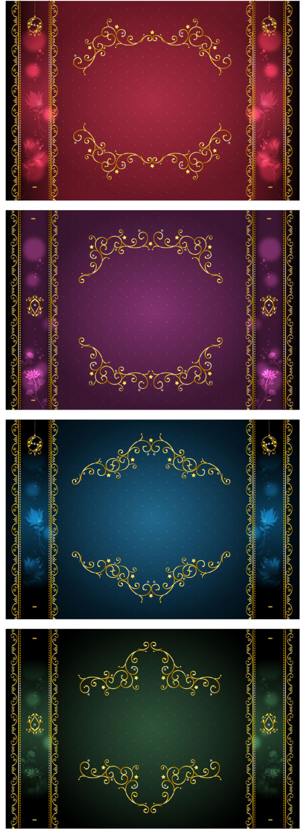 Golden antique Border vector