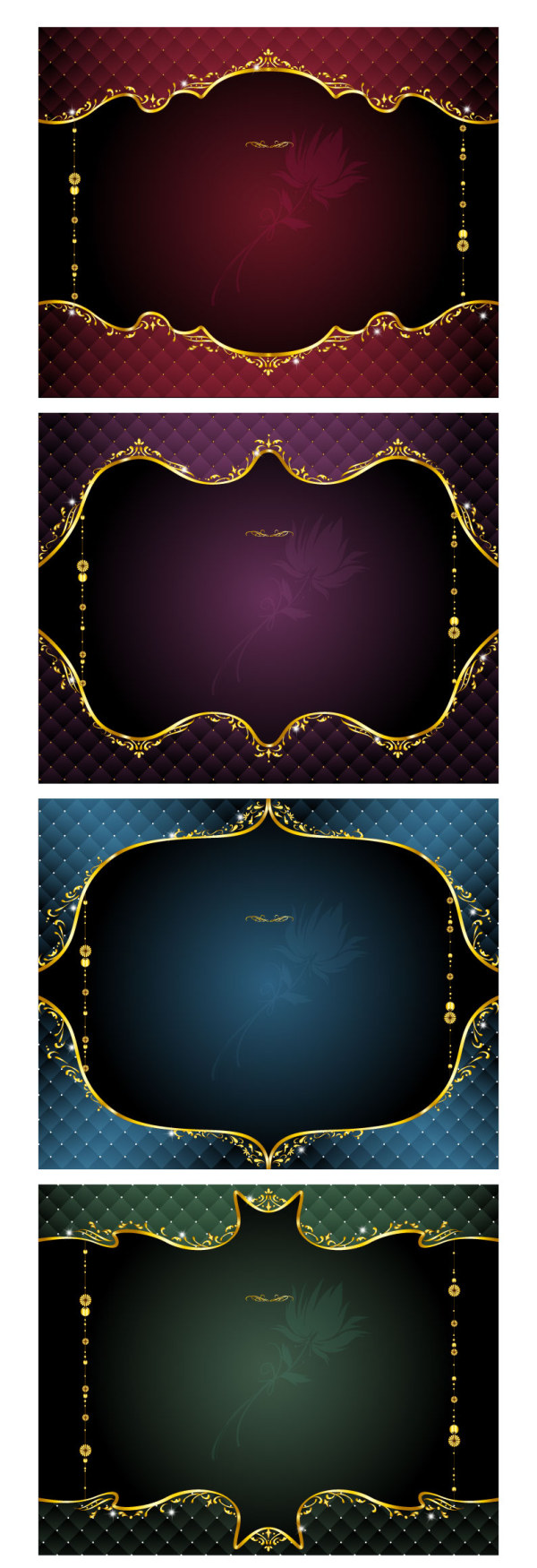 Gorgeous golden Border vector
