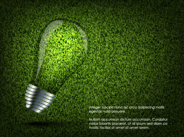 Elements of ecology green template vector set 02