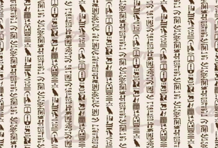 Hieroglyphs classical text background 
