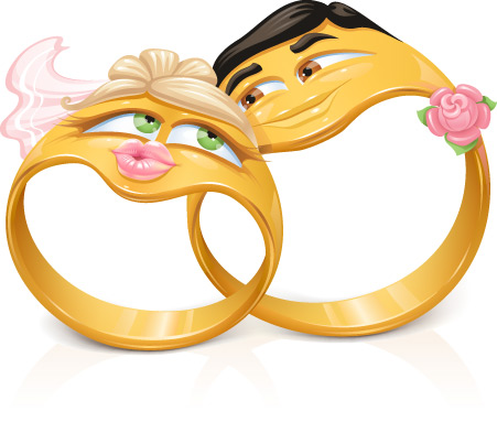 Funny Cartoon style Ring vector