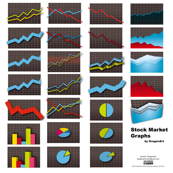 Statistics icon element vector material