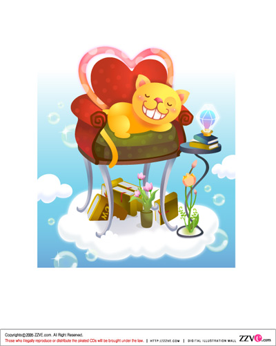 lovely cartoon scene set 10 vector