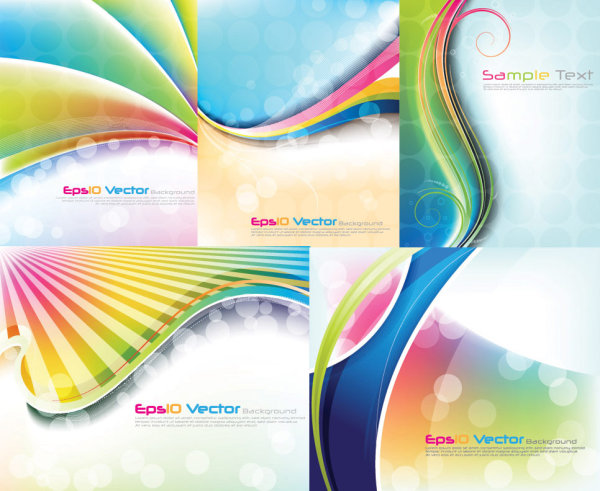 dynamic lines background design vector