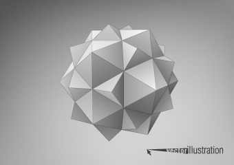 3D geometrical shapes design vector 05