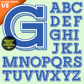 Creative 3d letters vector set 05