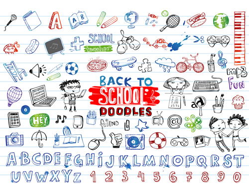 school doodles back 