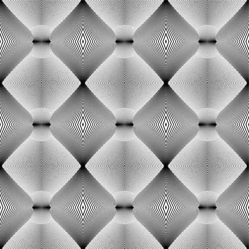 Black with white abstract seamless pattern vector set 20