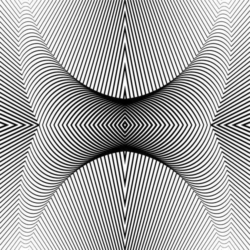 Black with white abstract seamless pattern vector set 21