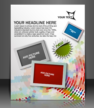 Stylish Brochure flyer design vector graphic 10