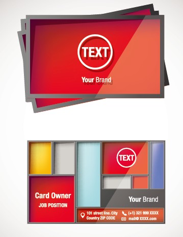 modern creative business cards business 