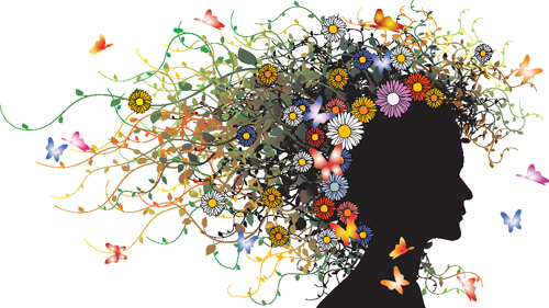 Beautiful Butterfly elements background vector 02