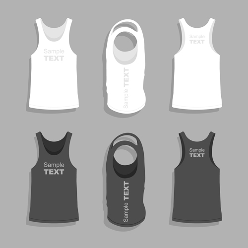 Men clothes design template vector set 11