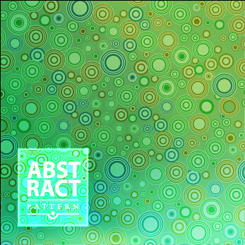 Colored circle abstract patterns vector