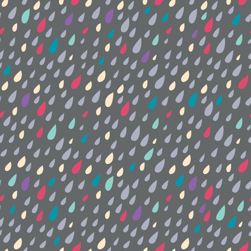 seamless pattern vector drops colored 