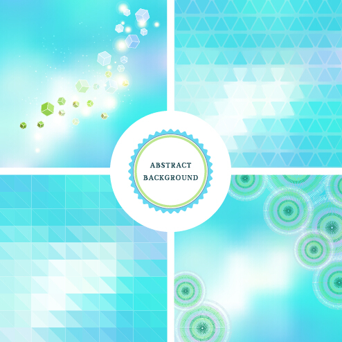 Colorful blurs elements background vector 02