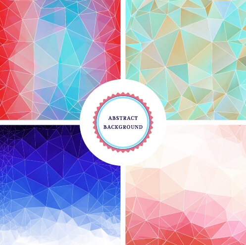 Colorful blurs elements background vector 03