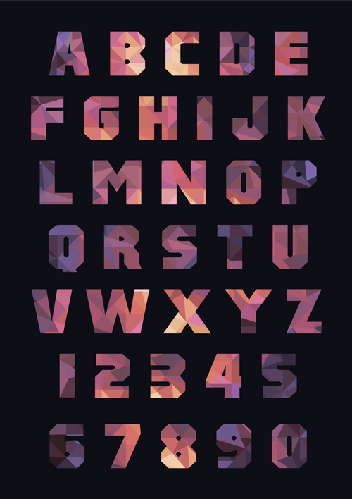 Creative Alphabets design vector set 17