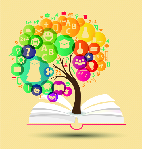 Creative education idea infographics vector 02