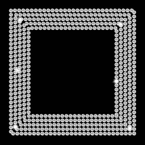 Diamond jewelry frame shining vector 03