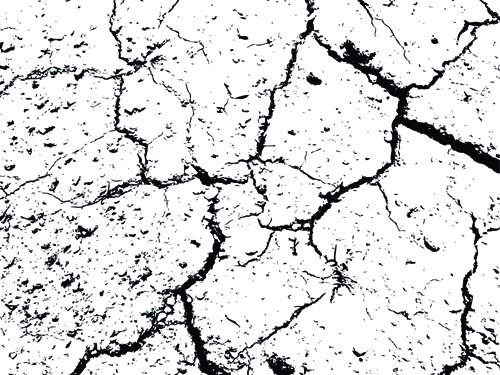 Set of Dry Land pattern design vector graphic 02