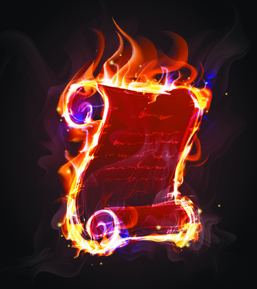 Elements of Fiery Objects vector 04