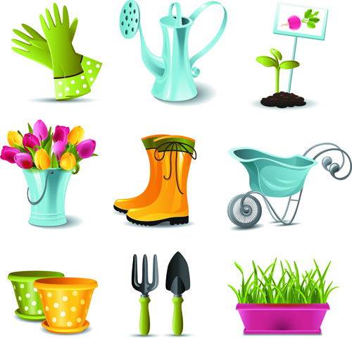 Gardening Tools vector 03
