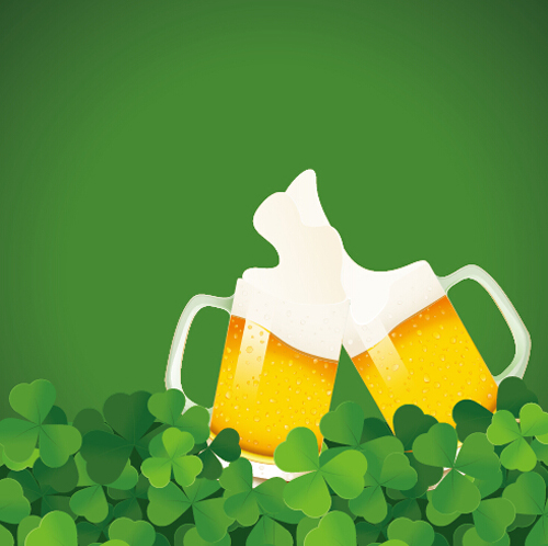 Happy St Patricks Day vector material set 01