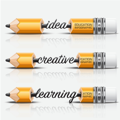 Learning with education infographic elements vector 11