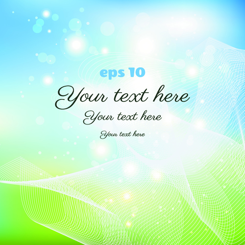 light dot with natural backgrounds vector 03