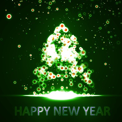 year new year light dot light background 2014 