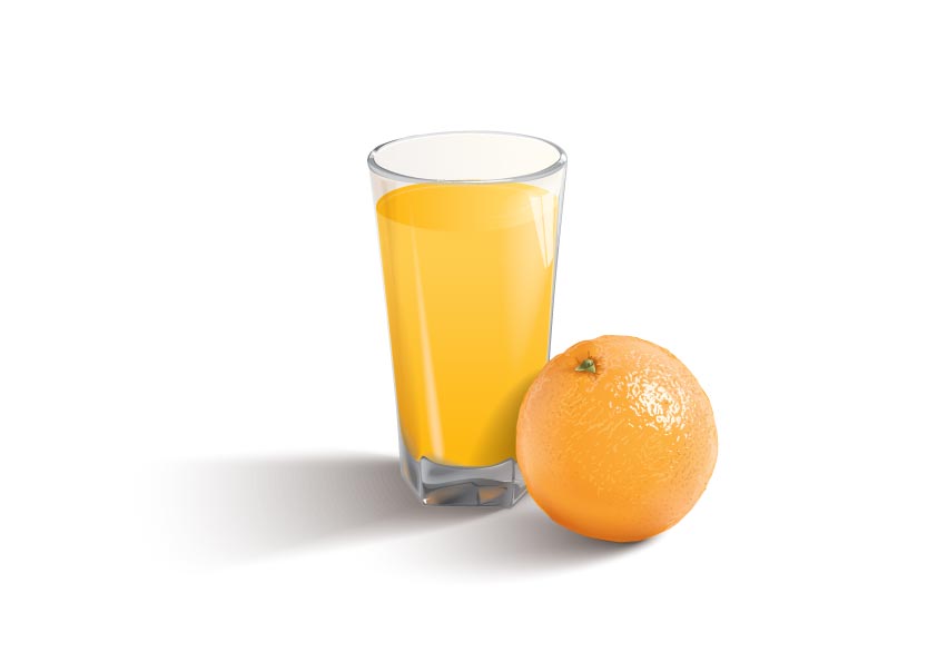 range orange juice orange material 