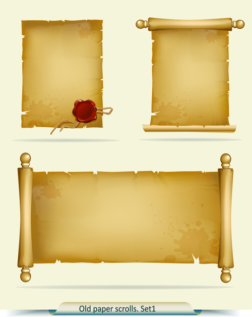 Paper Scrolls vector 02