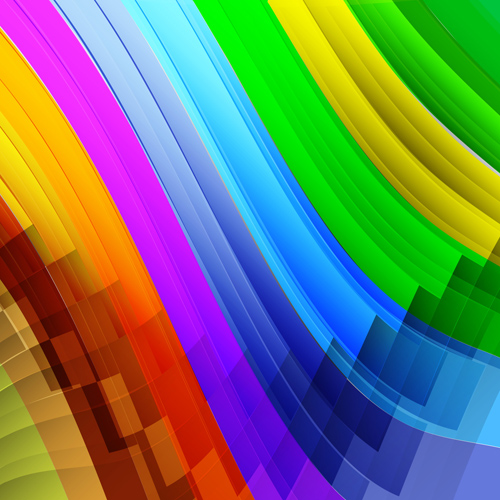 Smooth colored wave art background vector 02
