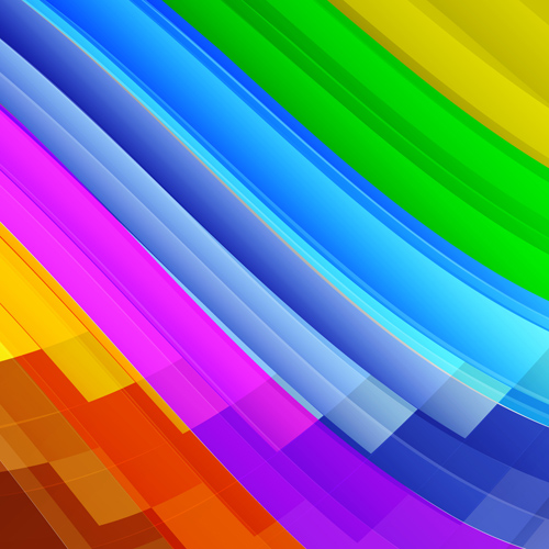 Smooth colored wave art background vector 05