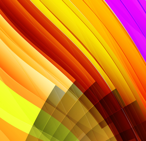 Smooth colored wave art background vector 06