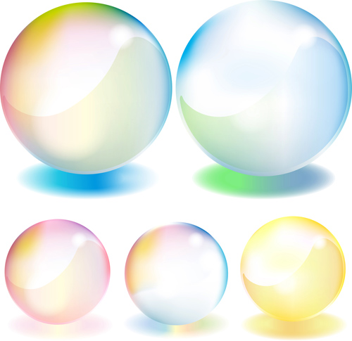 vector material transparent sphere colorful 