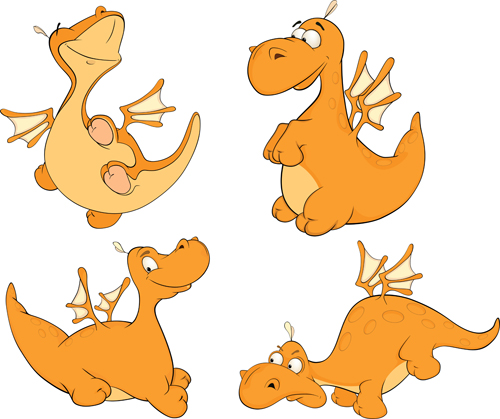 Vector cartoon funny animals set 14