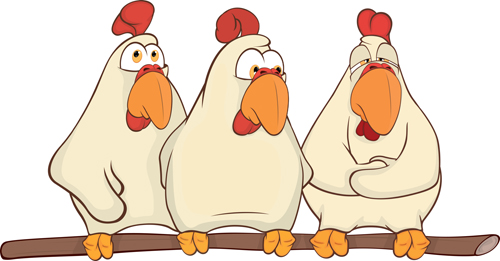 Vector cartoon funny animals set 18