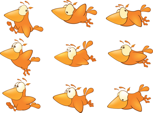 Vector cartoon funny animals set 20