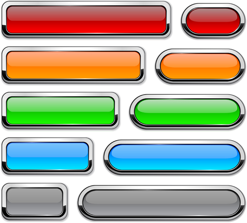 r web buttons creative design set 01 Vector web buttons creative design set 01