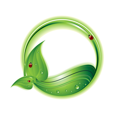Ecological and Bio vector background 01