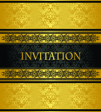 Golden luxury frame vector graphics 04