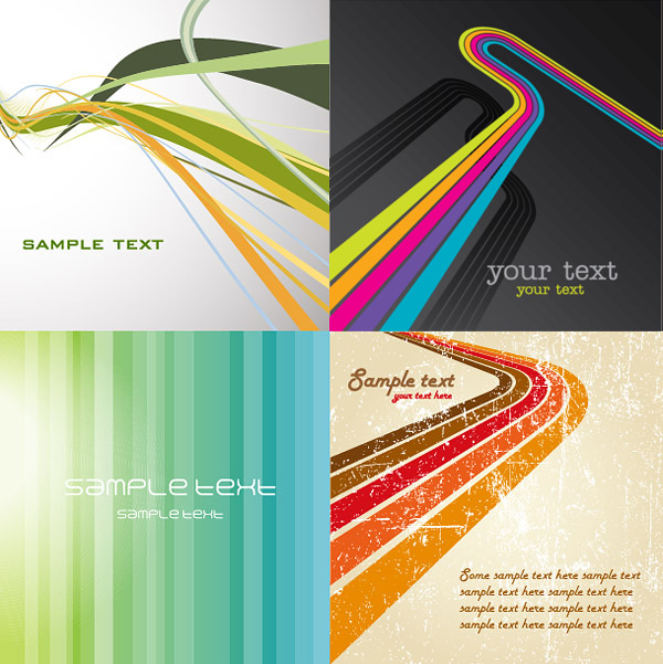 Lines of the background vector material