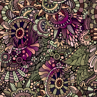 Decorative seamless pattern vector 05