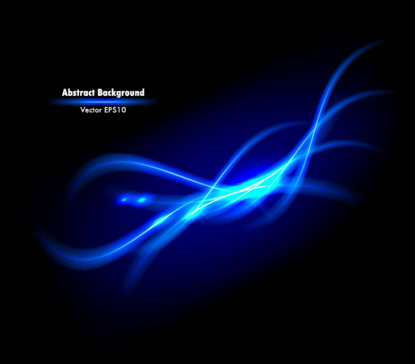Dynamic Light Waves vector background 03